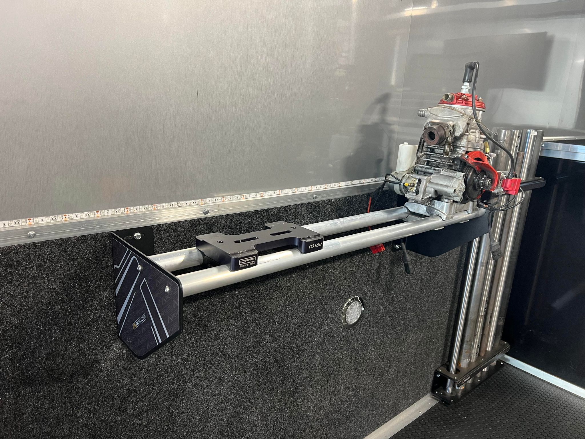 Engine Rack for Trailer Walls - Karting Axle Tool – Padholder Racing