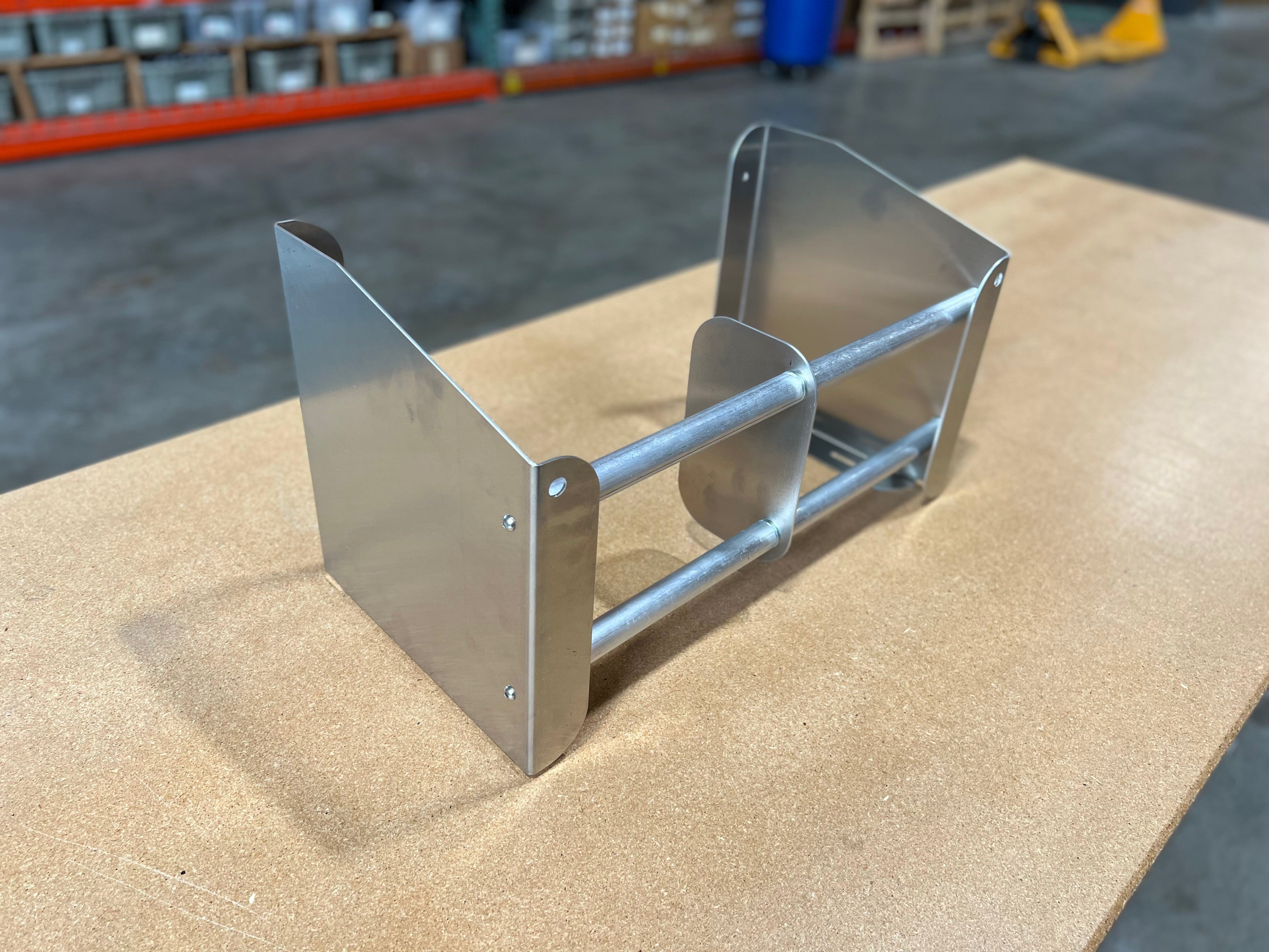 Dual Fuel Jug Rack Floor Mount with Optional Lock