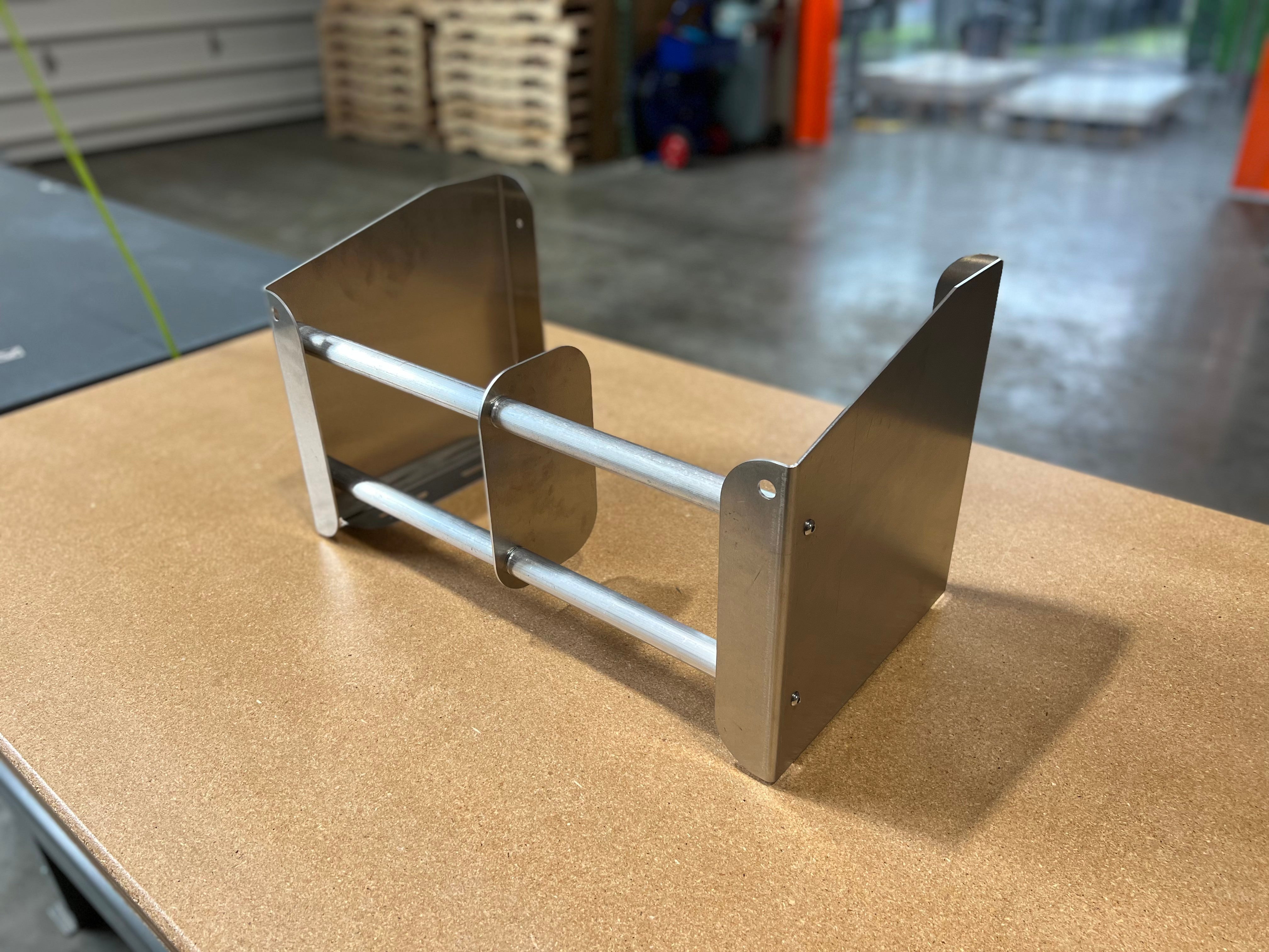 Dual Fuel Jug Rack Floor Mount with Optional Lock