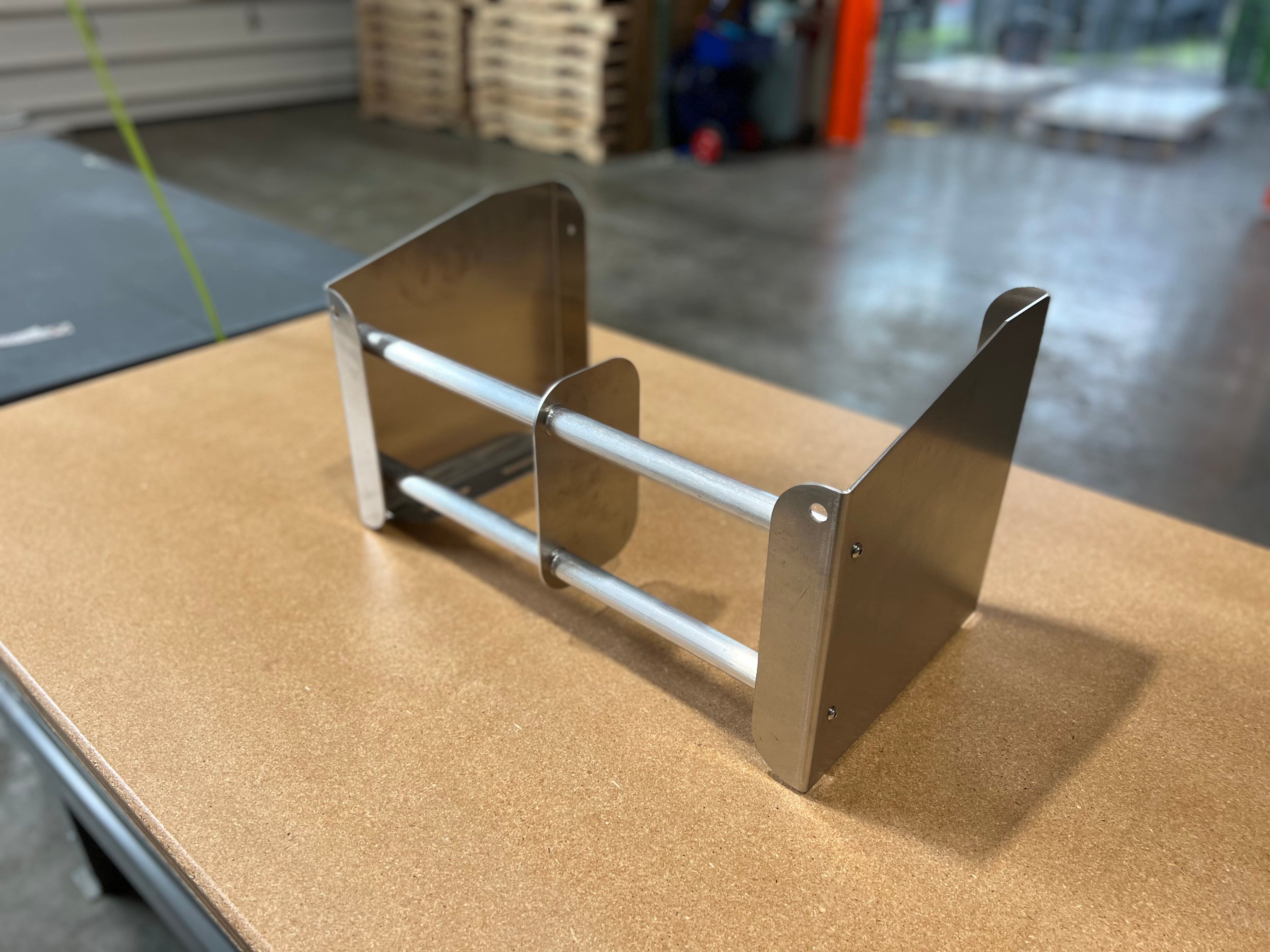 Dual Fuel Jug Rack Floor Mount with Optional Lock